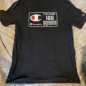 Champion Black Short Sleeve Tee